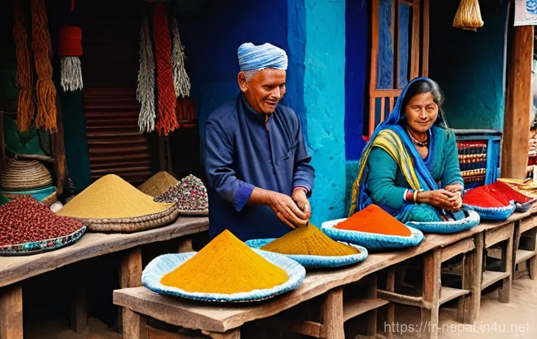 네팔의 특산물과 그 유래 - **A high-altitude Nepalese tea plantation in Ilam:** A serene scene at dawn with a gentle mist cares...