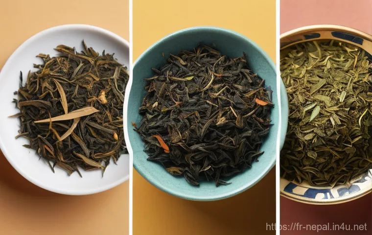 네팔의 주요 경제활동  차 재배와 무역 - Here are three detailed image generation prompts in English, inspired by the provided text about Nep...