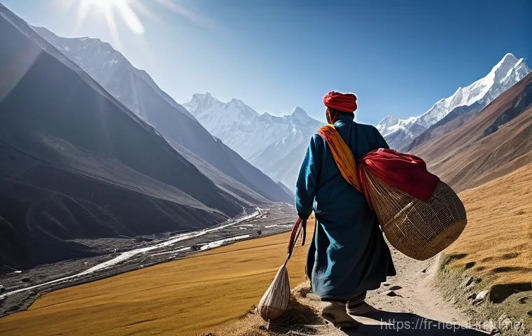 네팔 티베트 역사적 연결고리 - **Prompt: Himalayan Salt Route Caravan**
    "A vibrant, high-definition image capturing a tradition...
